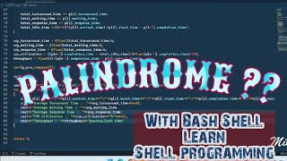 Palindrome in BASH shell scripting :: How to check a number is palindrome or not? Learn Bash Shell