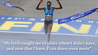 2x Boston Marathon winner shares her Catholic faith