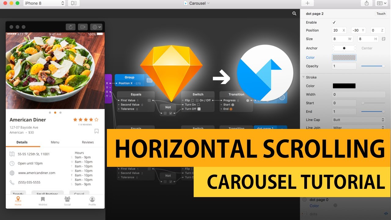 Horizontal Scrolling App Carousel Tutorial Youtube