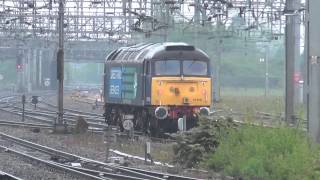 DRS 47818 Thrashes out of Stafford (Crewe GB-Norwich Crown Point) 28.5.13