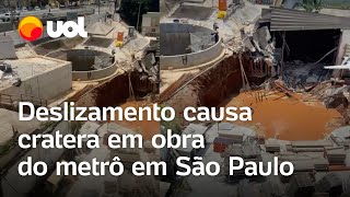 Linha Laranja do metrô em SP: Cratera se abre durante obra em estação na Bela Vista; veja vídeos