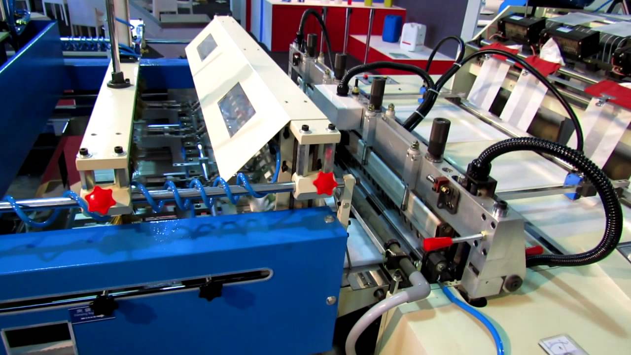 Plastic Machinery Plastic Bag Making Machine Youtube