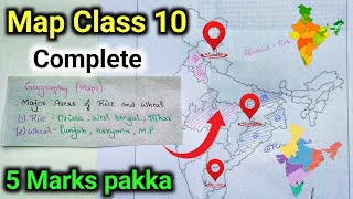 Class 10 map important social science 2024 -25  | complete map | map work class 10 | map work