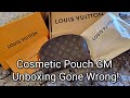 Louis Vuitton Cosmetic Pouch GM Unboxing Gone Wrong | Defective/Damaged