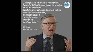 Bill Gates auf der SIKO in München.Gegen-Demo