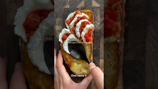 Bruschetta - \u0026 - ricotta -toast -  chef heera 9 #shorts  #toast #breakfast