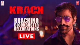 Krack #KrackingBlockbuster Grand Success Celebrations Live | Lahari Music