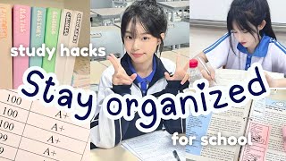 How to stay organized for school ~ [study tips & organization hacks]