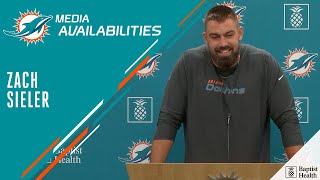 DT Zach Sieler Meets with the Media | Miami Dolphins Training Camp