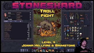 Jonna Hellfire and Brimstone vs Troll - Permadeath -Stoneshard | Patch 0.9.1.10