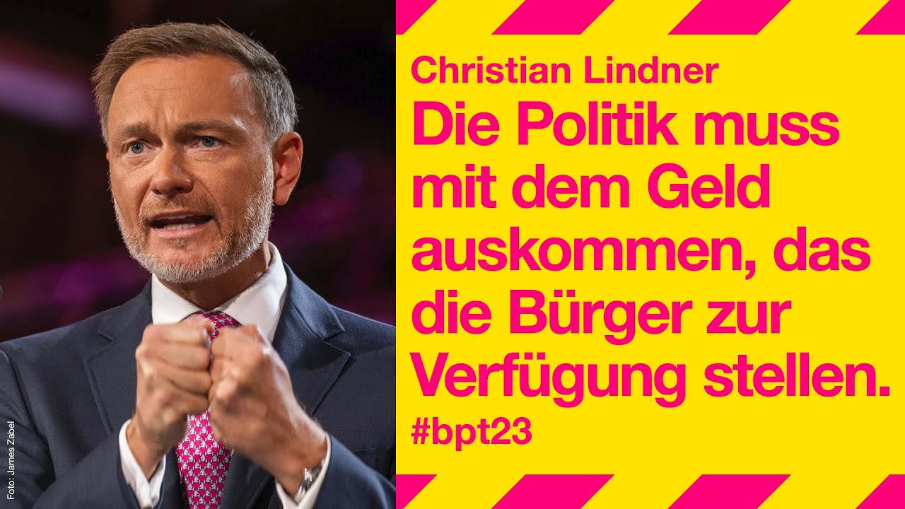 Sparen Statt Steuern Erhöhen | Christian Lindner #bpt23 - YouTube