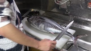 【Unedited】The way to fillet maguro(tuna)【The silver one】