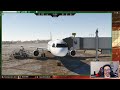 msfs 2020 montreal to l.a and the huge storm in between fsl a321