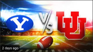 Undefeated BYU Cougers vs Utah Utes: Play By Play