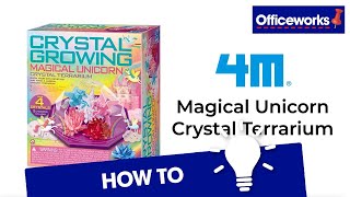 How to Use the 4M Crystal Growing Magical Unicorn Terrarium