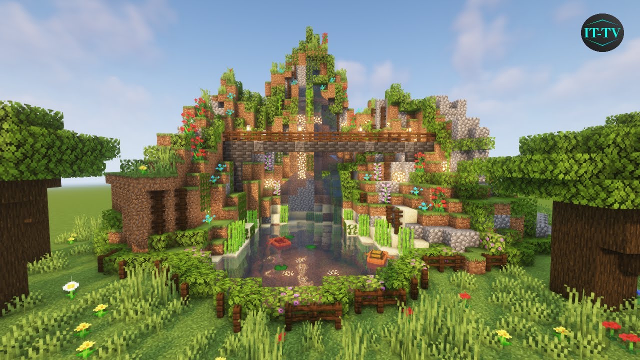 Waterfall Minecraft Build