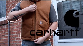 MUST HAVE! Carhartt mens Arctic-quilt Lined Duck Vest Brown (Review)