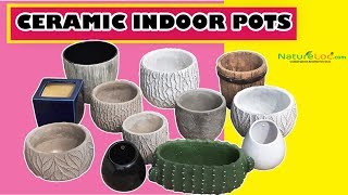 CERAMIC INDOOR POTS BUY ONLINE FROM  NATURELOC.COM