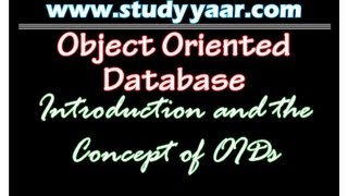 Object Oriented Database 1 - Introduction with the concept of OIDs