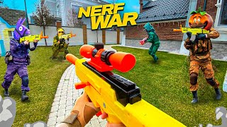 Nerf War | Fortnite & Drone Battle (Nerf First Person Shooter)