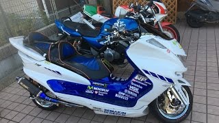 RACING MAJESTY250　YOSIMURAサウンドを聞け　レーシングマジェスティ250　2002 YAMAHA・MAJESTY250　2002 ヤマハ マジェスティ250