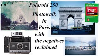 Polaroid 250, pictures and negatives with Fujifilm FP-100c  : photo shoot in Paris