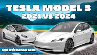 PORÓWNANIE 🚘 Nowa Tesla Model 3 2024 'Highland' vs Model 3 2021 🔋 ZMIANY ⚡ TEST