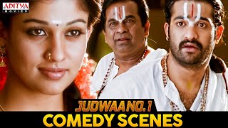 Judwaa No 1 Ultimate Comedy Scenes | Latest Comedy Scenes | NTR, Nayanthara, Sheela | Aditya Movies