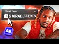 5 VIRAL EFFECTS For Music Videos In AFTER EFFECTS (EASY)