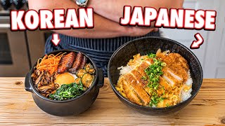 Japanese Rice Bowl vs. Korean Rice Bowl