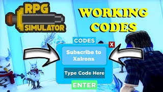 All Rpg Simulator Codes Roblox