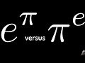 e^pi Versus pi^e Like the Pros Do it with Infinite Series