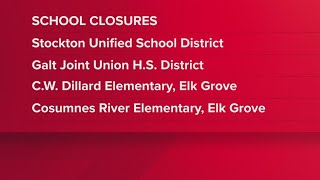 California Winter Storm: NorCal school closures updates