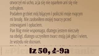 #PierwszeCzytanie | 17 kwietnia 2019 | (Iz 50, 4-9a)