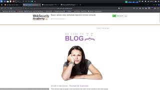 WebSecurityAcademy - Lab: Basic server-side template injection (code context)