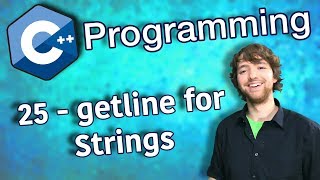C++ Programming Tutorial 25 - getline for Strings
