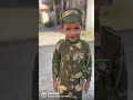 Fancy dress competition in school 🏫 My Army boy 🥰