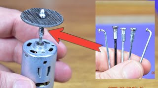 How To Make A DIY Mini Drill Head From Bike Spokes