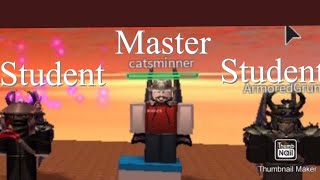 Dueling my Mentor, (catsminner)