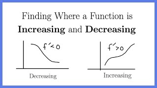 Finding a Function’s Increasing and Decreasing Intervals Using Calculus