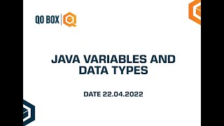 Java Variables And Data Types