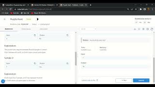 Puzzle Hunt codechef solution