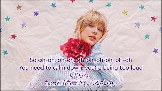 洋楽　和訳 Taylor Swift - You Need To Calm Down