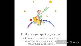 힘들때 삶의 위로가되는 어린왕자 명언(the little prince)