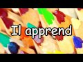 apprendre to learn conjugation song present tense french conjugation le verbe apprendre