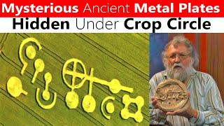 Lost Secrets: Mysterious Ancient Metal Plates Found Beneath Crop Circle.