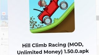 Hill climb racing Apk mod downloading in google chrome