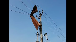 cyclone Kyarrr effect in Bhadol village of Olpad, Surat