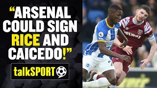 "I WOULDN'T RULE OUT RICE & CAICEDO!" 👀 Alex Crook says Arsenal's may go BIG in the transfer market!