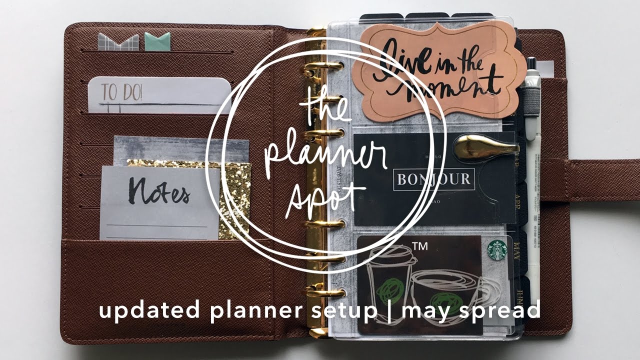 Updated Planner Set Up May 2017 Monthly Spread April 24th Weekly